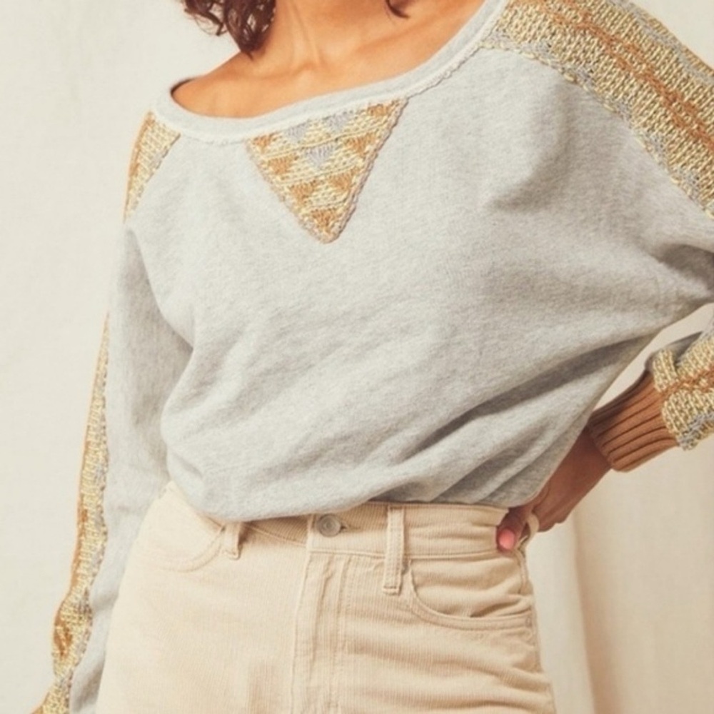 Free People Sweatshirt Bodysuit